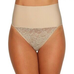 Maidenform Tame Your Tummy Lace Shaping Thong Nude Sz M